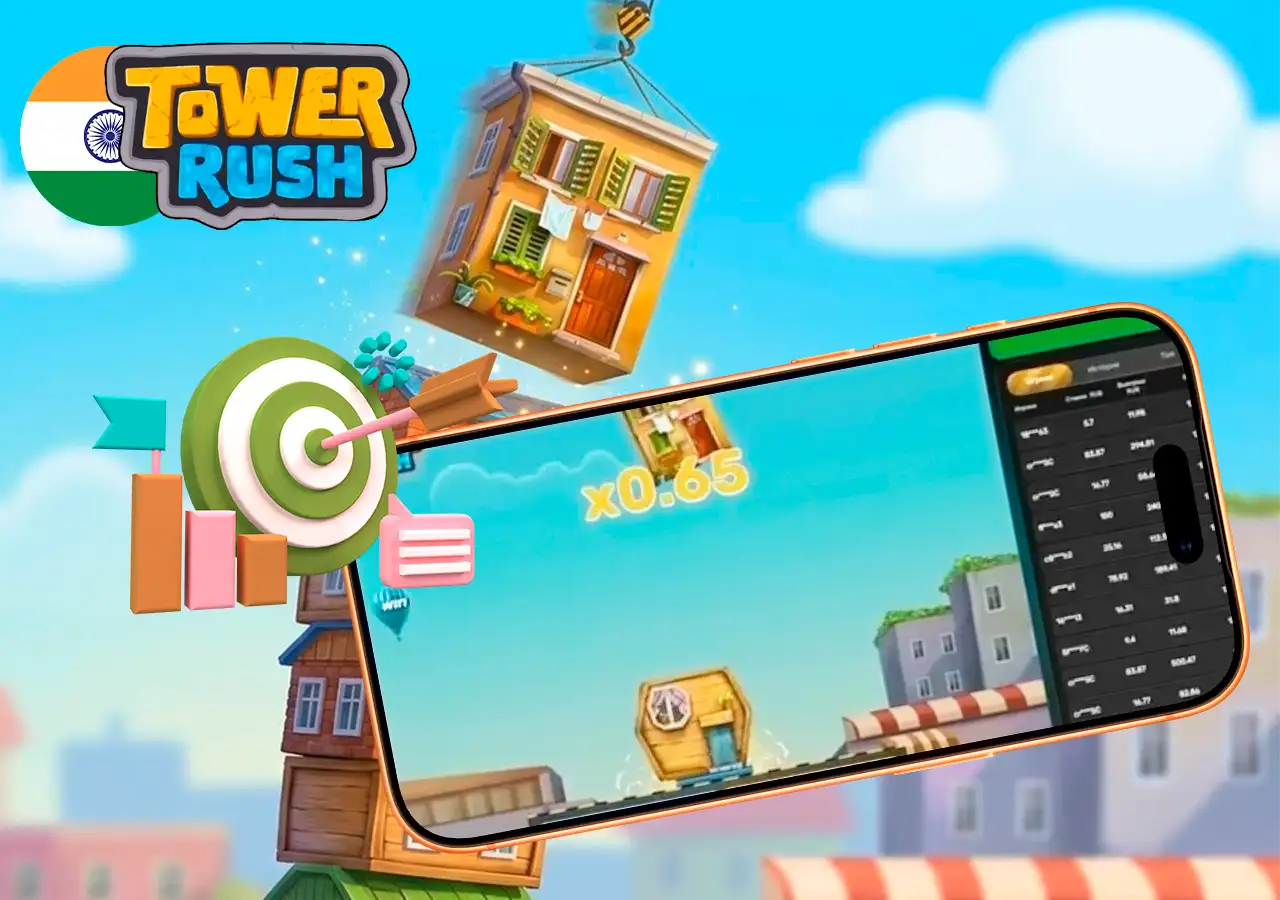 Comprehensive information and statistics about the Tower Rush slot game for Indian players.